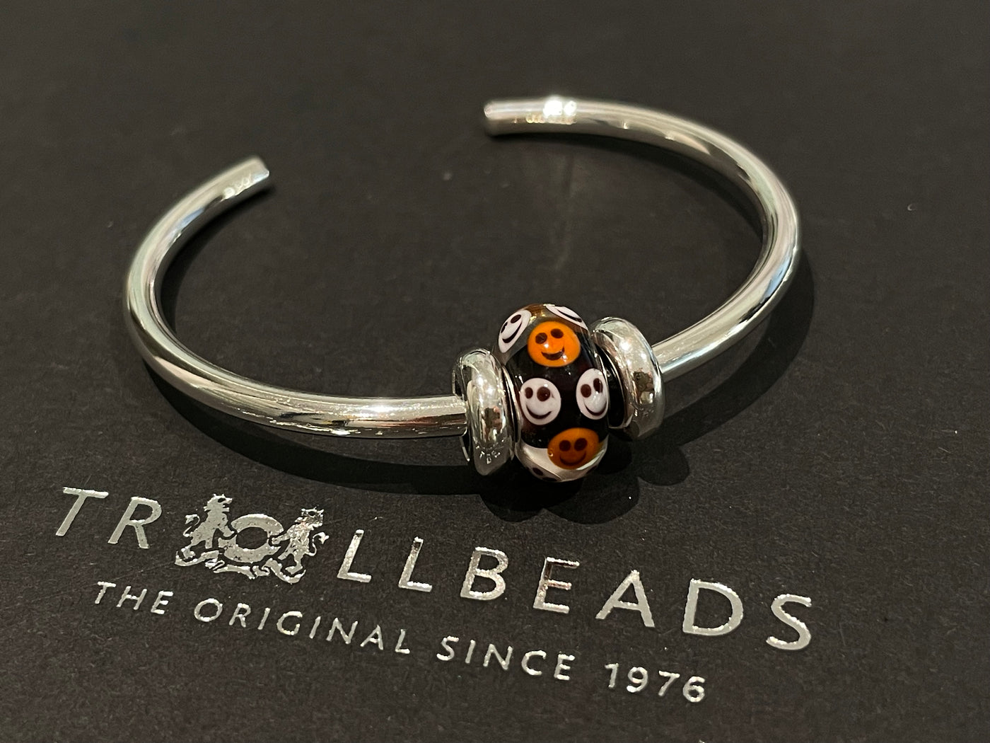 Halloween Bangle Set Silber mit Momente Bead - Limited Edition