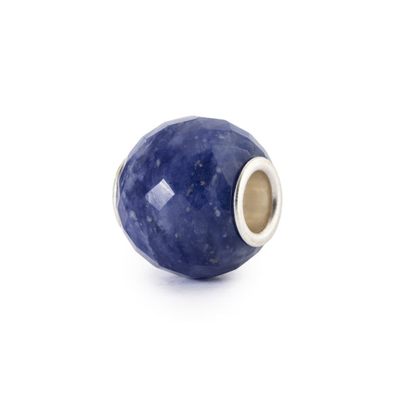 Sodalite blu rotondo sfaccettato / Pietra preziosa e argento sterling