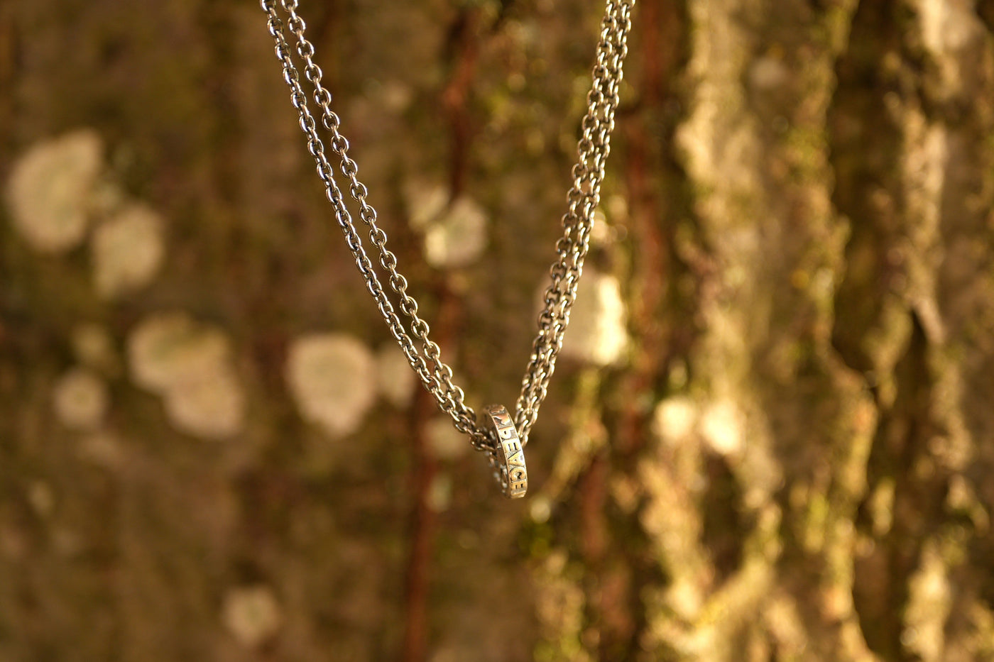 Set collana in argento PEACE con 1 bead (incl. donazione alla Croce Rossa)