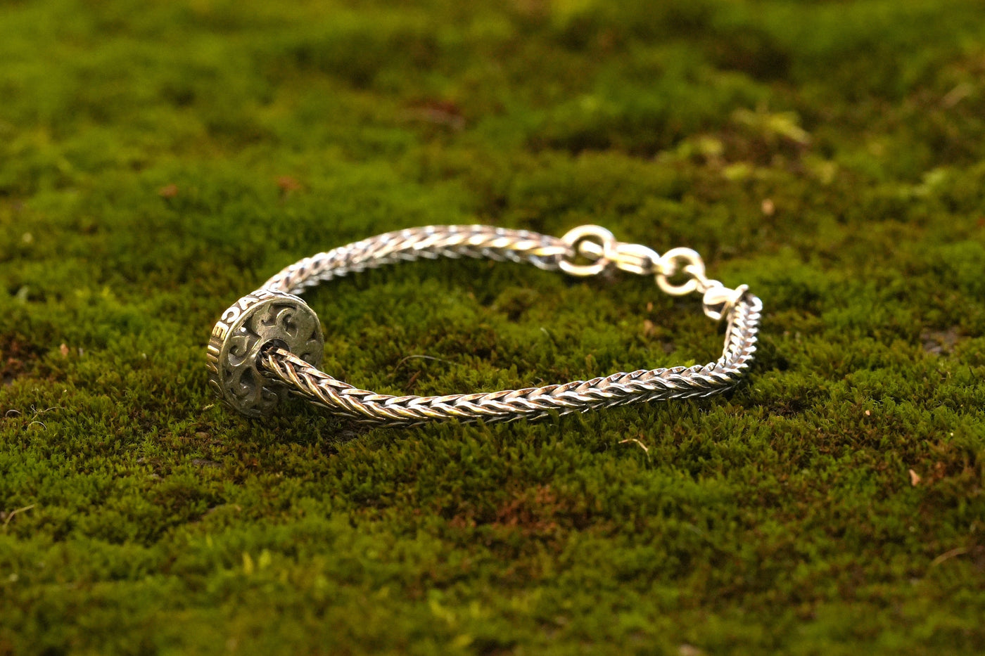 Set bracciale in argento PEACE (incl. donazione alla Croce Rossa))