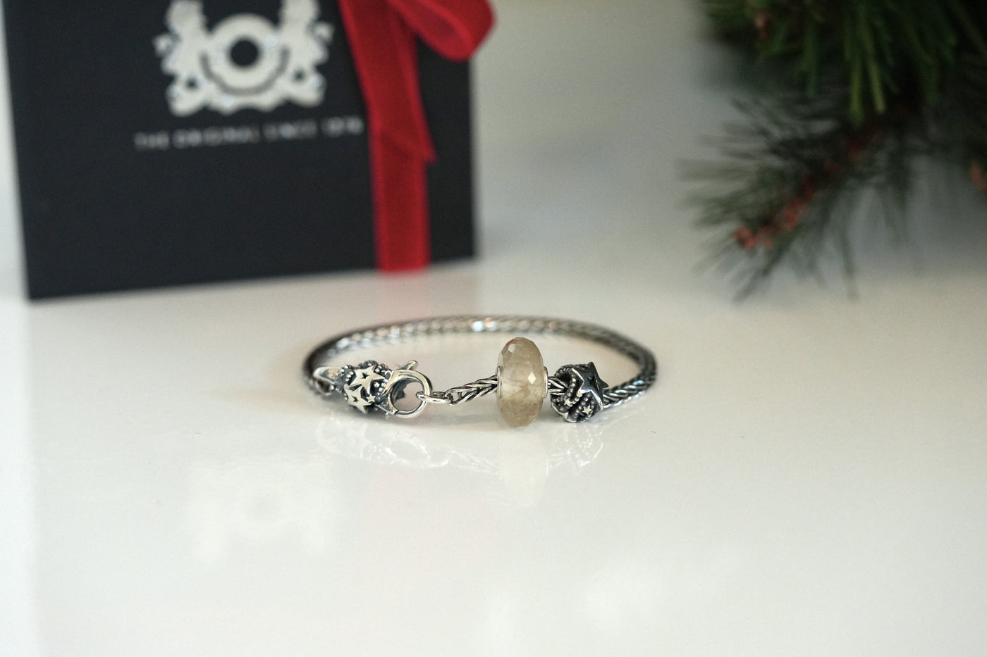 Bracciale Sogni d’Inverno – Argento 925 e Quarzo Rutilato Dorato