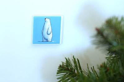 Bianco, l’orso polare con magnete