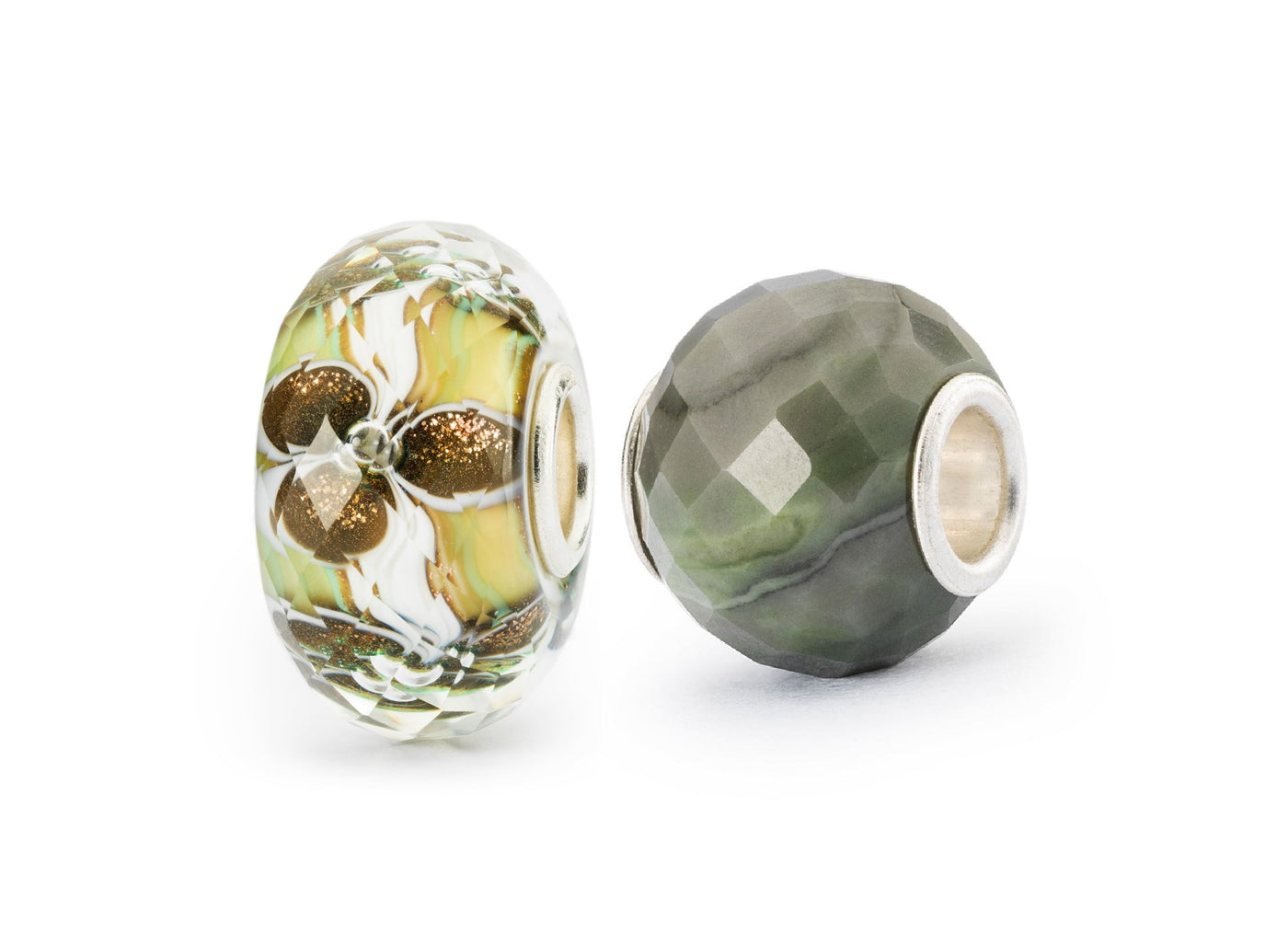 Duo - Fiore del Perdono + Calcite Verde Rotonda Sfaccettata