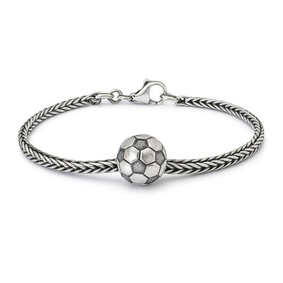 Bracciale Passione per il Calcio in Argento con Chiusura Base