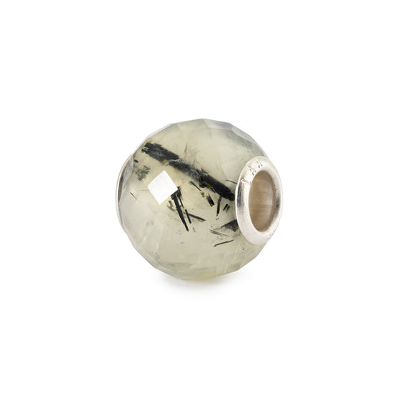 Prehnite rotondo sfaccettato / Pietra preziosa e argento sterling