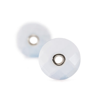 Orecchini a uncino in argento con pendente Pompei e pendente in Calcedonio