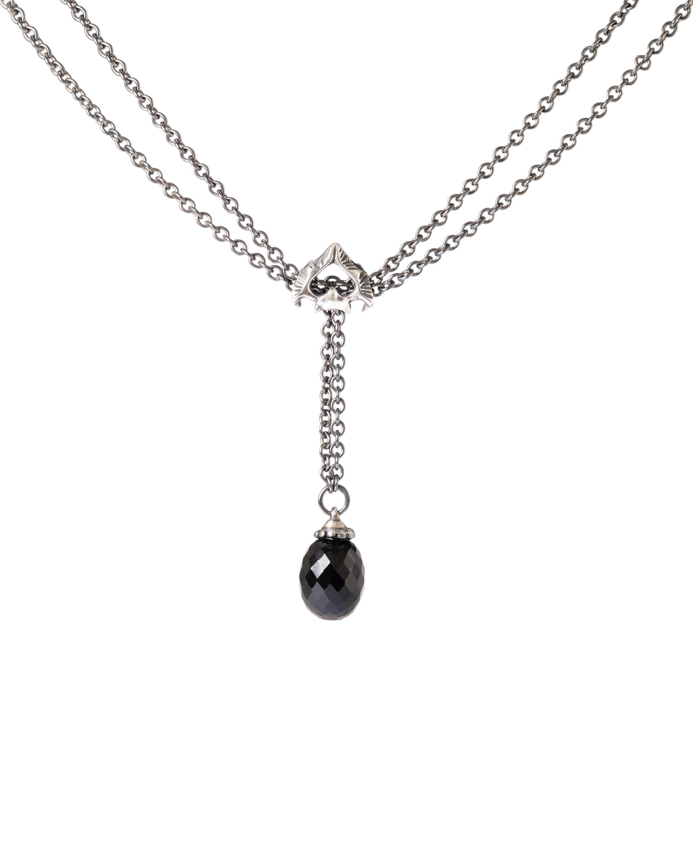 Set Collana Ali di Mezzanotte, Argento + Onice