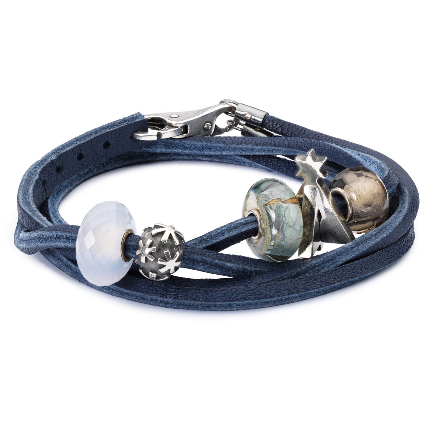 Bracciale Cuoio Blu